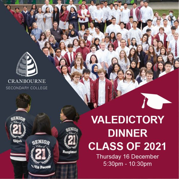 Valedictory Dinner - Class of 2021 @ School Gym and the Theatre