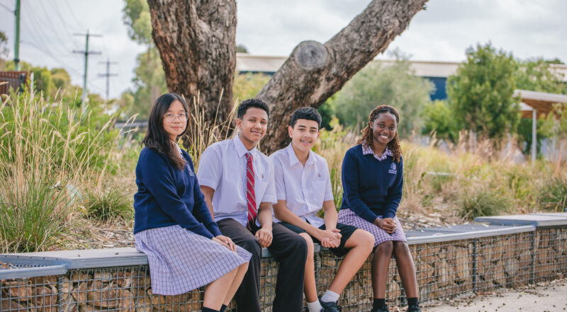 Sitting students